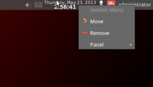 indicator-session-xfce right click
