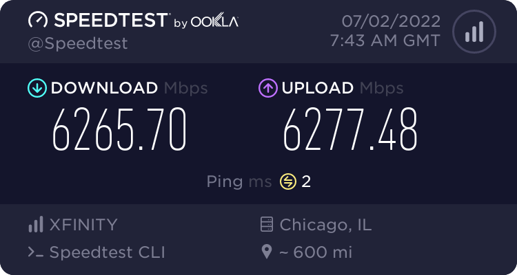 Speed test clearance comcast